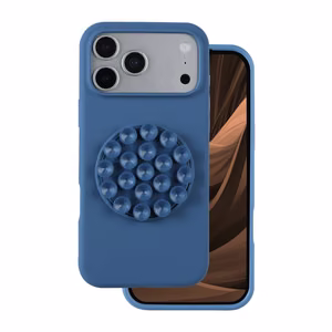 Силиконовый Stick Чехол для iPhone 17 Pro 6,3" синий