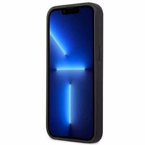 Guess GUHCP13SSA4GSBL iPhone 13 mini 5.4" zils/zils cietais apvalks Saffiano 4G Metāla Logotipa