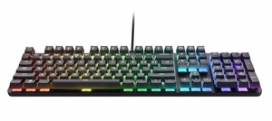 Trust GXT 871 Zora QWERTY US English - USB spēļu tastatūra (melna)