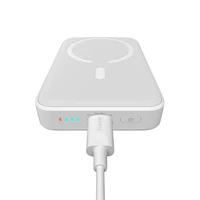 Powerbanka Baseus Magnetic, 10000mAh, USB-C 20W, MagSafe (balta)
