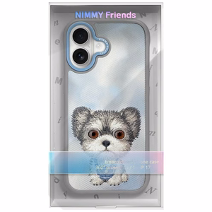 Nimmy Big Eyed Pet 2.0 suņa viedtālruņa apvalks iPhone 17 - pelēks