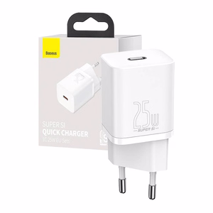 Sienas lādētājs Baseus Super Si Quick Charger 1C 25W (balts)