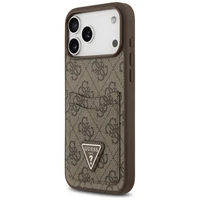 Guess 4G Nauble Card Triangle apvalks iPhone 17 Pro Max - brūns