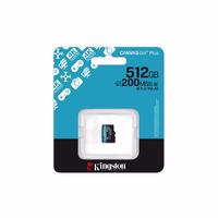 Kingston atmiņas karte 512GB microSDXC Canvas Go Plus Gen4 200MB/s A2 U3 V30