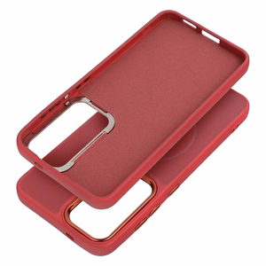 Case for Samsung A27 Frame Mag Cover compatible with MagSafe magenta