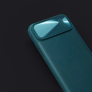 Nillkin CamShield Leather S viedtālruņa apvalks iPhone 14 apvalks ar kameras vāciņu melns