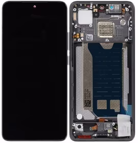 LCD screen Xiaomi Poco F7 Pro 5G ar touch screen ar frame Melns original (service pack)