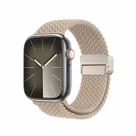 DUX DUCIS MIXTURE PRO elastīgā pītā pulksteņa siksna Apple Watch 42/44/45/49 mm smilškrāsas