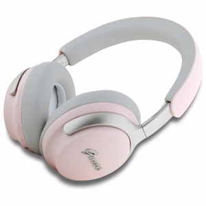 Наушники Guess Bluetooth ANC/ENC GUBHC22PSBCSMP розовые Metal Script Logo