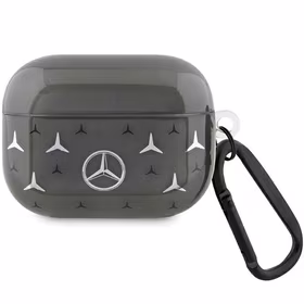 Mercedes MEAP8DPMGS AirPods Pro apvalks ar lielas zvaigznes rakstu, melns