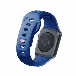3mk silikona siksniņa Apple Watch, 42/44/45/46/49 mm, zils, lielais izmērs