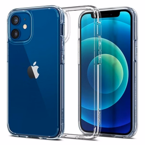 Caurspīdīgs viedtālruņa apvalks 2 mm BOX paredzēts IPHONE 12 Mini