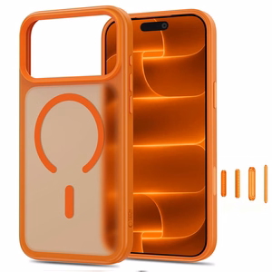 Tech-Protect Magmat MagSafe CC maciņš iPhone 18 Pro Max / 17 Pro Max, matēts oranžs