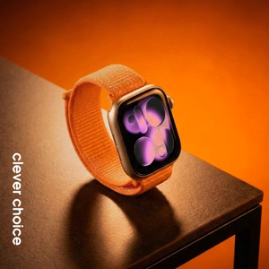 Crong Nylon Apple Watch sporta siksniņa, 38/40/41/42 mm, Tropical Orange