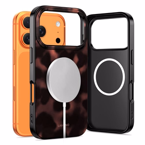 Tech-Protect Lamano MagSafe viedtālruņa apvalks iPhone 17 Pro - melns un sarkans