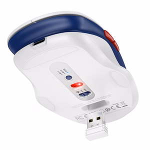 Bezvadu pele Hoco GM40 RGB balts