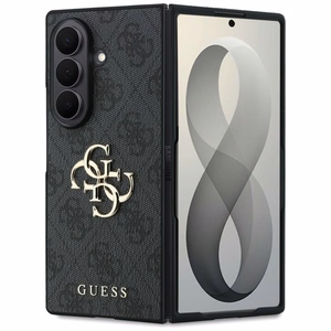 Melns Guess Big 4G Logo vāciņš Samsung Galaxy Z Fold8 Ultra tālrunim