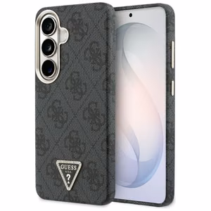 Guess maciņš 4G Triangle Logo MagSafe priekš Samsung Galaxy S26 melns