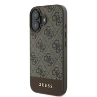 Guess 4G apakšējā svītra viedtālruņa apvalks iPhone 16 Plus 6.7" - brūna