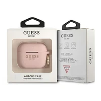 Guess GUA3SGGEP AirPods 3 apvalks rozā/rozā Silikons Spīdumi