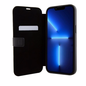 Mercedes Ādas Vilņu Raksta viedtālruņa apvalks iPhone 15 Pro - melns