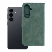 TENDER grāmatas veida viedtālruņa apvalks SAMSUNG S26 Edge zaļš