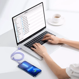 USB kabelis Baseus CAJY000205 violets Type-C / Lightning 200cm (līdz 20W)