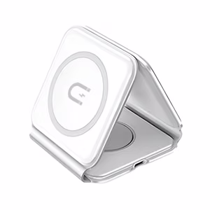 Dudao A11N 15W 3 в 1 индуктивное зарядное устройство - белый + кабель USB-C USB-C