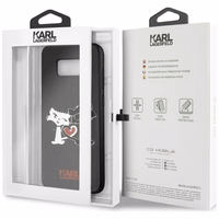 Karl Lagerfeld Choupette In Love Viedtālruņa apvalks Samsung Galaxy S8 Plus - melna