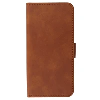 COMMON universāls grāmatas tipa viedtālruņa apvalks (IZMĒRS S) Iphone 12/13/Samsung S6/A5 2016/Xcover 4/S22/Huawei P8 2017, brūns