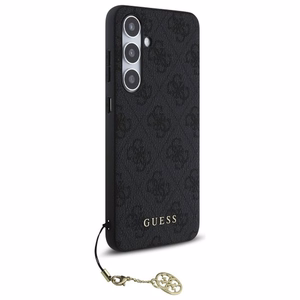 Guess GUHCS24FEGF4GGR S24 FE S721 pelēks/pelēks cietais apvalks 4G Piekariņu Kolekcija
