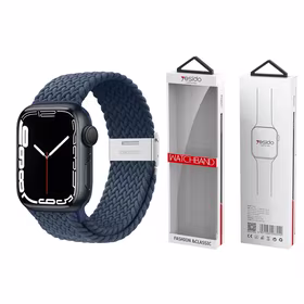 YESIDO WB23 Apple Watch pīta siksniņa 42/44/45 tumši zils