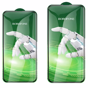 Borofone Rūdīts stikls BF8 Diamond Armor Full Screen 5D Large Arc priekš Iphone 17 Pro - 10 gab.