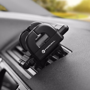 FORCELL F-GRIP regulārais automobiļa turētājs gaisa ventilācijai melns
