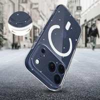 Tech-Protect FlexAir Magnētiskais viedtālruņa apvalks iPhone 17 Pro - Caurspīdīgs ar spīdumiem