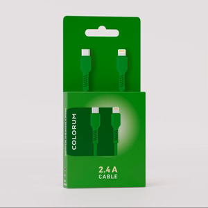 COLORUM kabelis USB-C - Lightning 1,8m 2,4A CK12-CL-04 xGreen