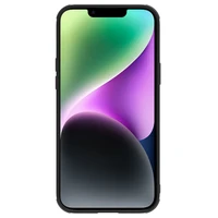 Nillkin CamShield Leather S viedtālruņa apvalks iPhone 14 apvalks ar kameras vāciņu melns