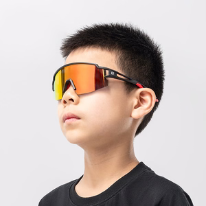 Rockbros bērnu polarizētas velosipēda brilles ar UV aizsardzību - melnas