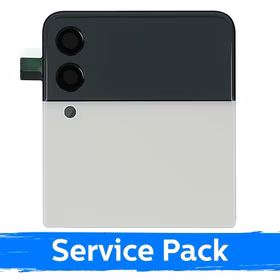 LCD displejs saderīgs ar Samsung F711 Z Flip3 (OUTER) ar rāmi / Zils / (Service Pack)