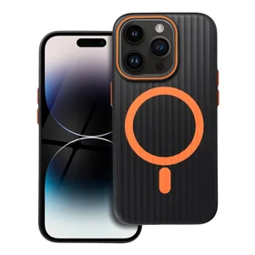 Viedtālruņa apvalks SIMPLY, saderīgs ar MagSafe, paredzēts iPhone 14 Pro, titāna melnais apvalks