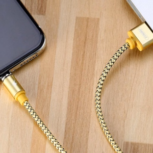 USB kabelis Remax RC-095i brūns Lightning 100cm (ar noņemamu magnētisko savienotāju)