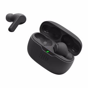Bezvadu austiņas JBL IP54 IPX2 Wave Beam melnas