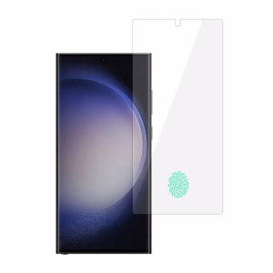 Rūdītais stikls Zils Komplekts (10 vienības) SAMSUNG GALAXY S24 ULTRA (ar pirkstu nospiedumu atbloķēšanu)