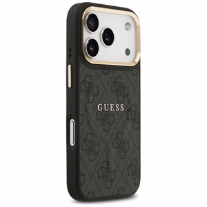 GUESS viedtālruņa apvalks (m) IPHONE 17 Pro ar MagSafe saderīgs PU 4G W/ Classic - melns