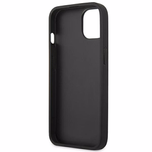Guess GUHCP13SSA4GSBL iPhone 13 mini 5.4" zils/zils cietais apvalks Saffiano 4G Metāla Logotipa