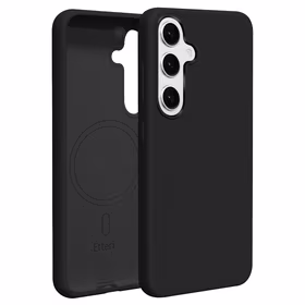 Etteri Silikona Mag maciņš for Samsung Galaxy S25 melns