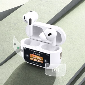 Dudao U19 Bluetooth гарнитура LED TWS V5.3 белый
