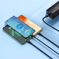 Baseus kabelis Flash Series II 3 in 1 - USB uz Type C, Lightning, Micro USB - 66W 6A 1,2 metri (CASS040003) zils