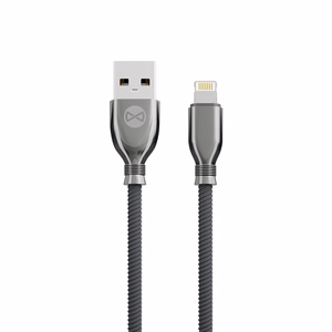 Forever Tornado kabelis USB - Lightning 1,0 m 3A melns