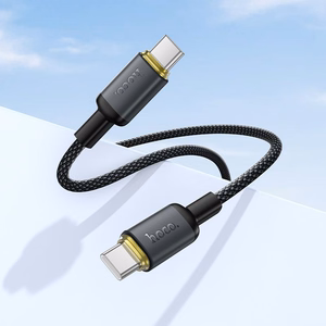Cable USB C to USB C Hoco 3A 60W 1 m X128 Benefit black